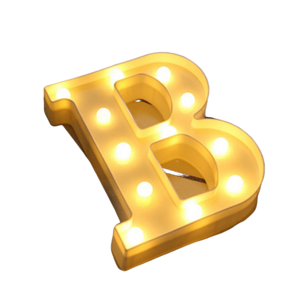 Luminous Number Lamp Alphabet Letter LED Lights Birthday Valentine's Day Wedding Party Decor 0-9 Digital A-Z Letters Night Light