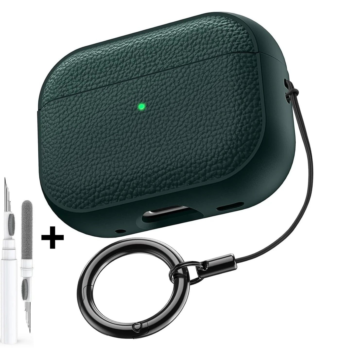 Luxury Leather Pattern Case For Airpods Pro 3 2025 Case with Metal Buckle Protective Shockproof Case for AirPods Pro 2/Pro 3/4