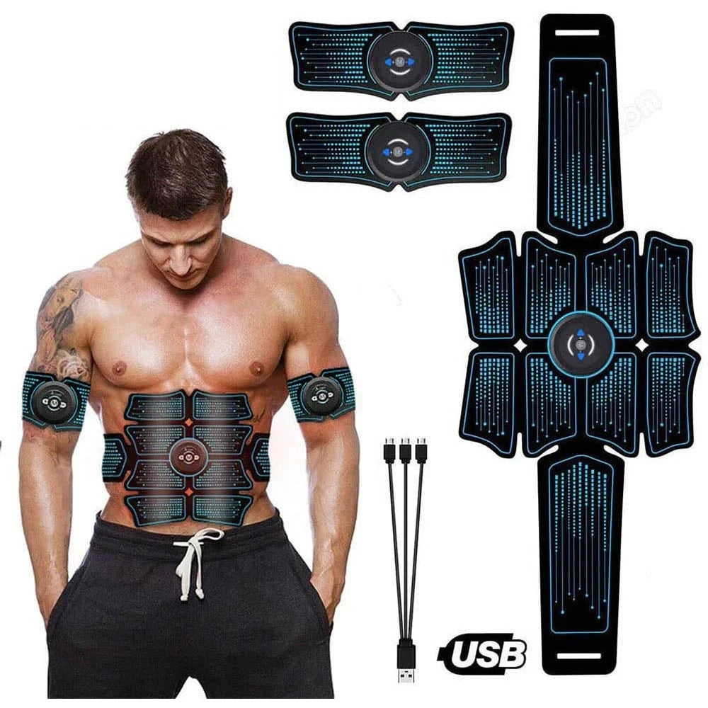 EMS Abdominal Muscle Stimulator Electric Massager for Home Gym Fitness Core Strength Trainer Hip Electroestimulador