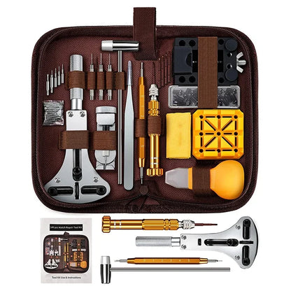 147/149/151/212Pcs/Set Watch Repair Tools kit Set with opener remover tweezers Holder Durable Clock Watch Repair Tool Kit