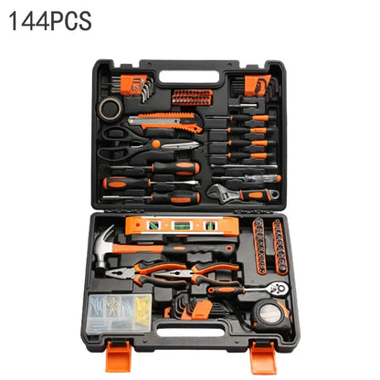 19/43/120 Piece Hand Tool Kit Set with Toolbox MultiFunctional Household DIY Tool Set with Screwdriver Hammer Wrench Pliers Tape