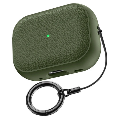Luxury Leather Pattern Case For Airpods Pro 3 2025 Case with Metal Buckle Protective Shockproof Case for AirPods Pro 2/Pro 3/4