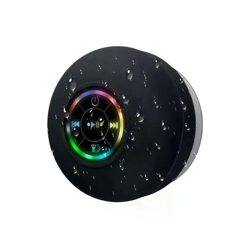 Loudspeaker Bluetooth Speaker Mini Shower Subwoofer Waterproof Handsfree With Suction Cup Mic For Bathroom Pool Beach Car Phone