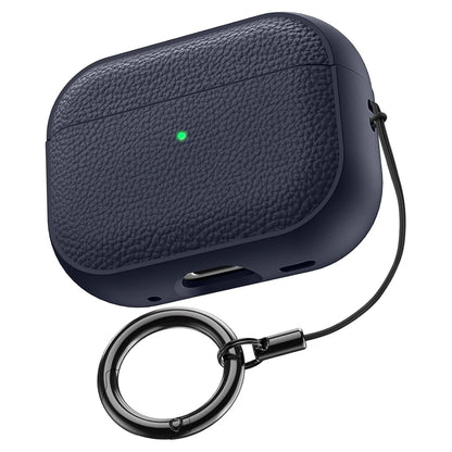 Luxury Leather Pattern Case For Airpods Pro 3 2025 Case with Metal Buckle Protective Shockproof Case for AirPods Pro 2/Pro 3/4