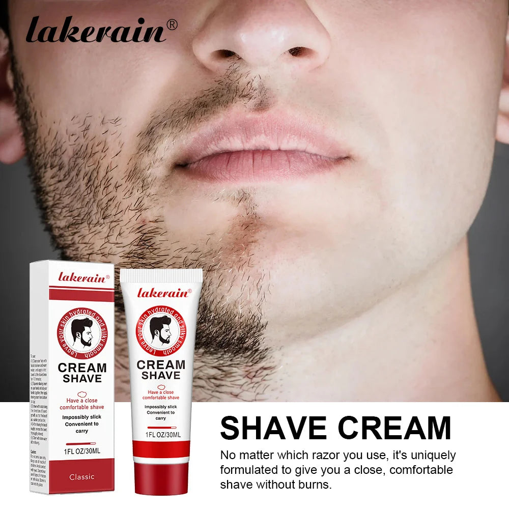 Hydrating Mens Shaving Cream Comfortable Shave Cream for Man Beard Shaving Foam Reduce Friction Lemon/vanilla Scent