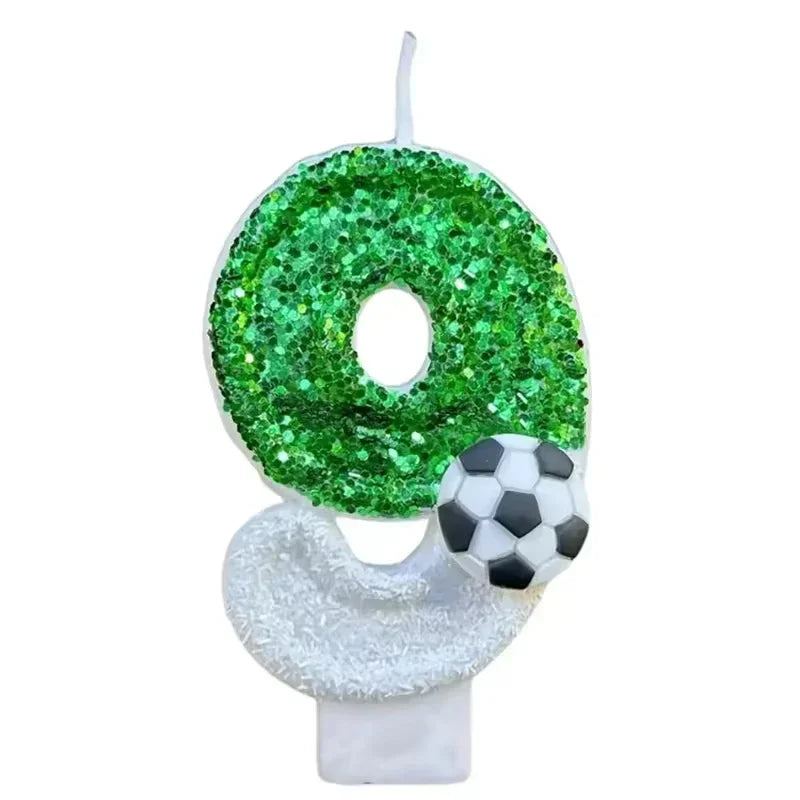 Creative Football Digital Shape for Birthday Birthday Number Candles for Cakes Decorative Number Candles Cake Topper Decoration