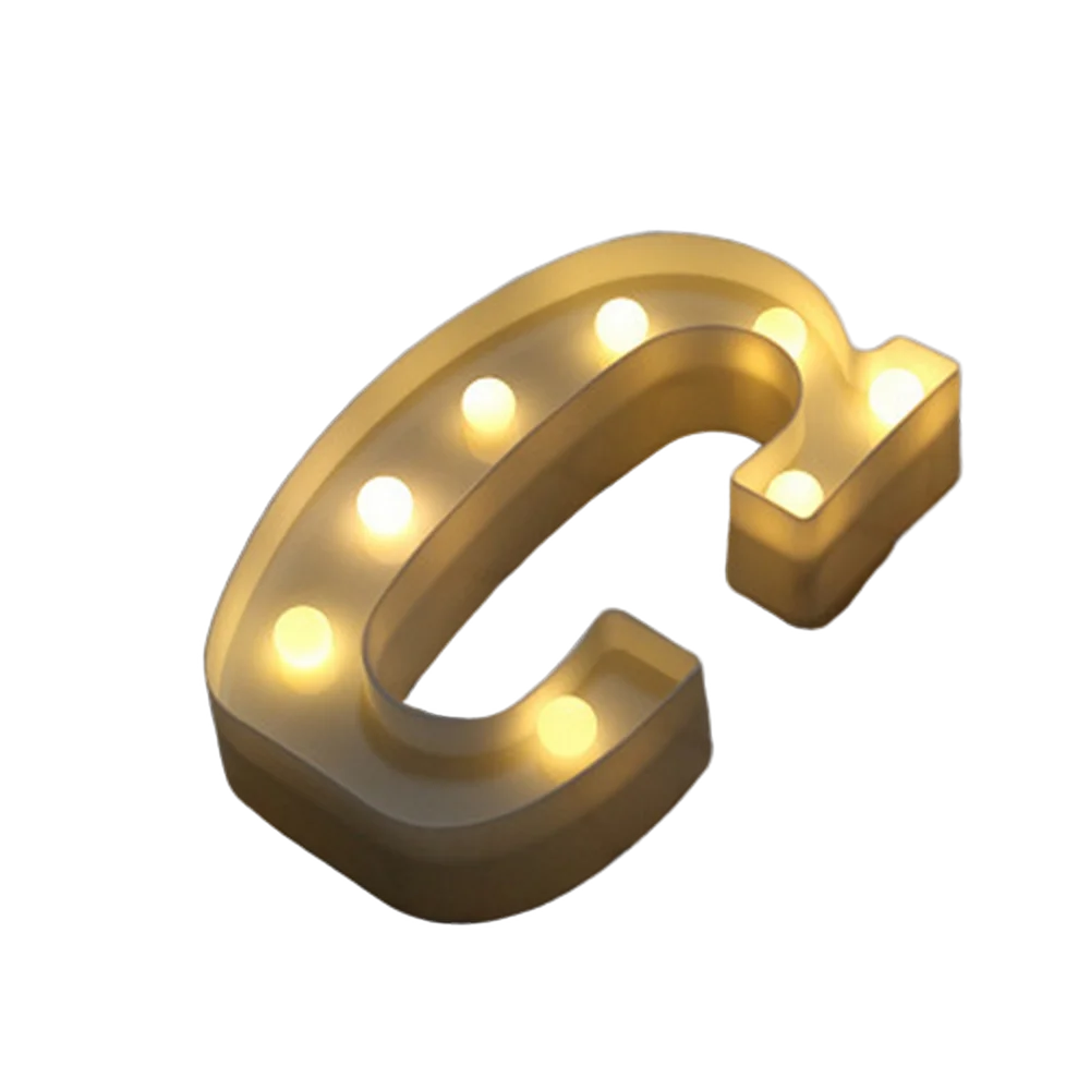 Luminous Number Lamp Alphabet Letter LED Lights Birthday Valentine's Day Wedding Party Decor 0-9 Digital A-Z Letters Night Light