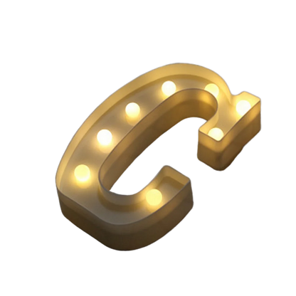 Luminous Number Lamp Alphabet Letter LED Lights Birthday Valentine's Day Wedding Party Decor 0-9 Digital A-Z Letters Night Light