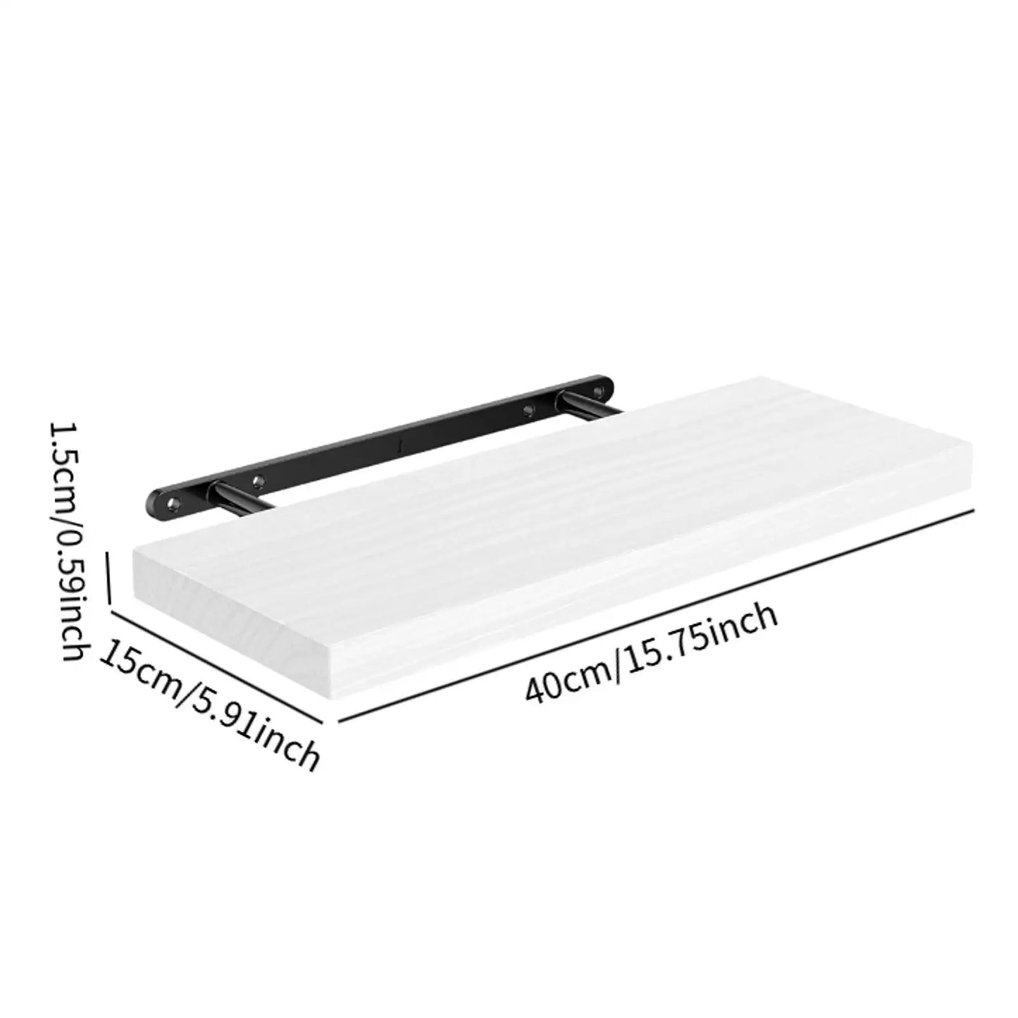 Floating Shelf for Wall Decorative Sturdy Multipurpose with Invisible Bracket for Living Room Nursery Kitchen Bathroom Books