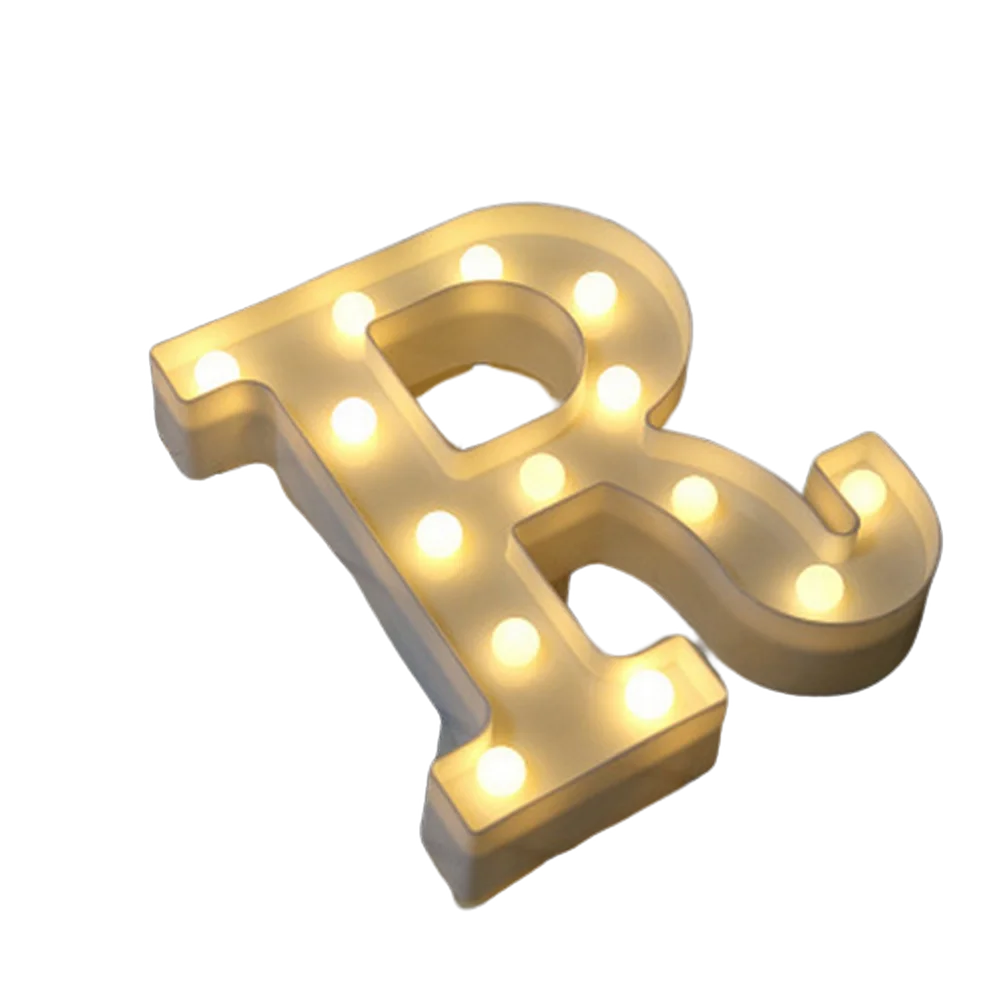 Luminous Number Lamp Alphabet Letter LED Lights Birthday Valentine's Day Wedding Party Decor 0-9 Digital A-Z Letters Night Light