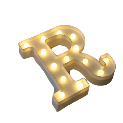 Luminous Number Lamp Alphabet Letter LED Lights Birthday Valentine's Day Wedding Party Decor 0-9 Digital A-Z Letters Night Light