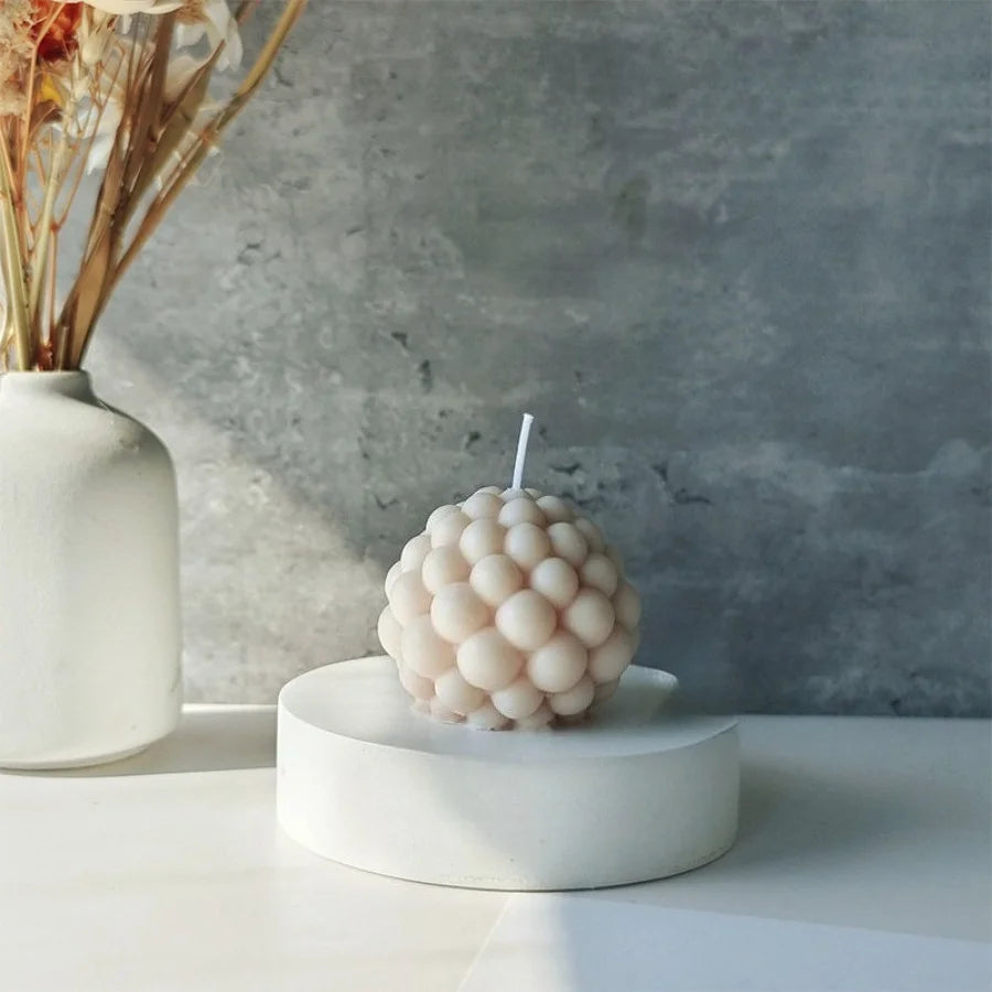 Nordic Bubble Cube Scented Candle Soy Wax Aromatherapy Candle Home Bedroom Table Decor Wedding Birthday Gift