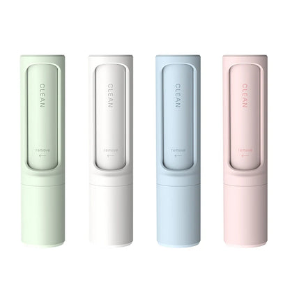2-1 Reusable Pet Hair Remover Brush Lint Roller Self Cleaning Cat Dog Fur Hair Dust Removal Brush for Clothes Portable Effective