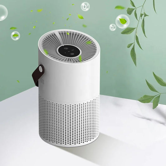 Modern Home Intelligent Air Purifier with Portable HEPA Filter Fine Dust Sensing & Desktop Installation Air Cleaner