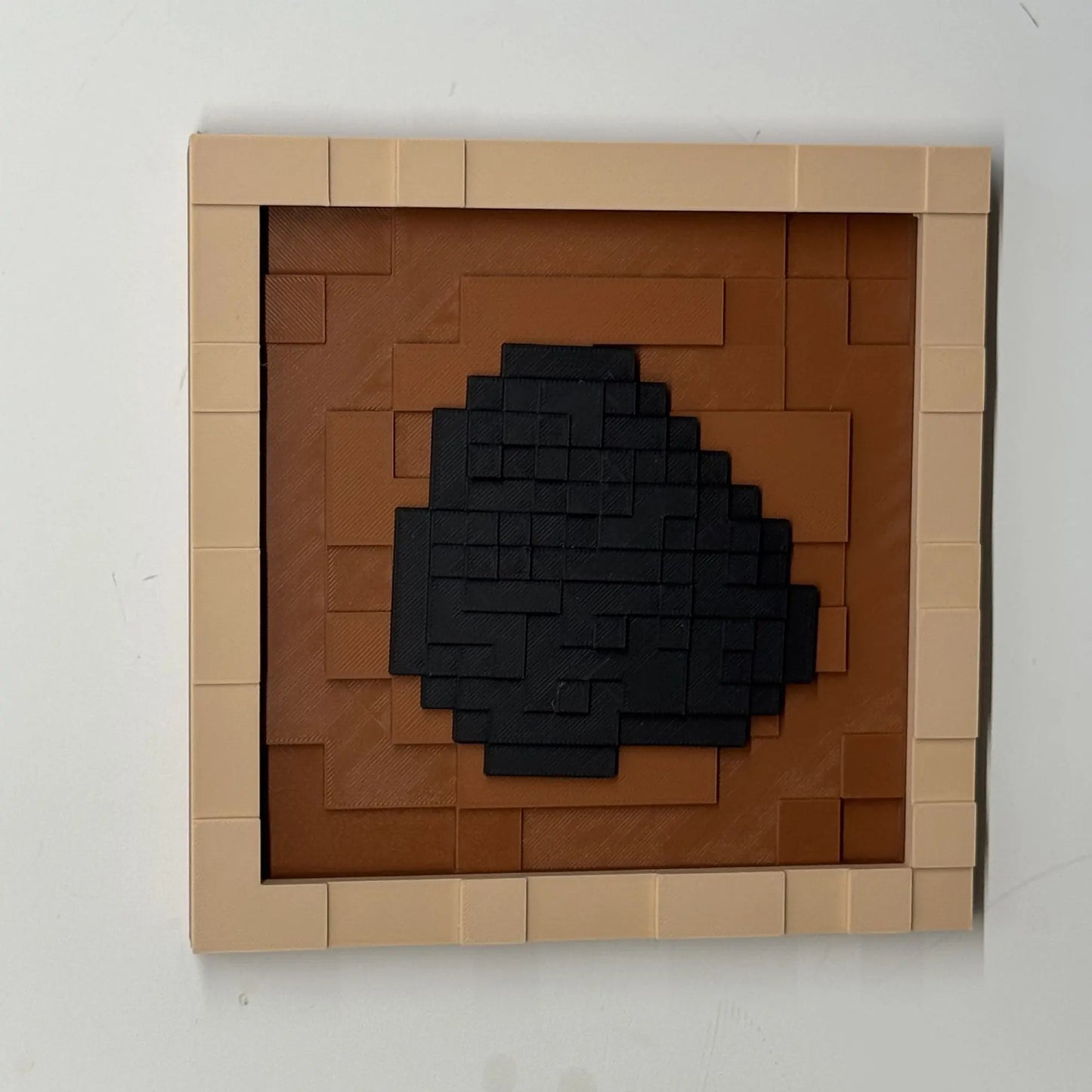 3D Printing 17.5cm Pixel Item Display Frame Magnetic Wall Decor Retro Game Style Collectible Desk Ornament Gift