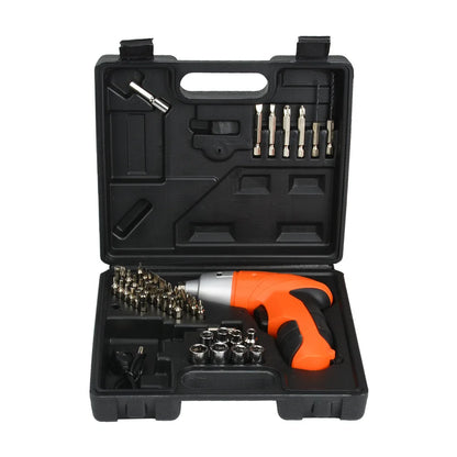 Household hand drill repair tool set Lithium electric USB cable rechargeable combination set toolbox