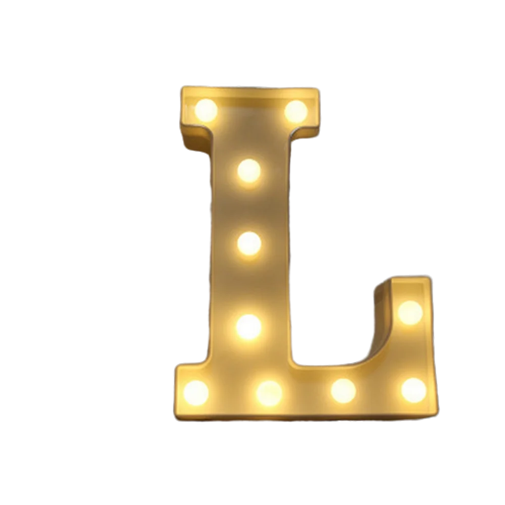 Luminous Number Lamp Alphabet Letter LED Lights Birthday Valentine's Day Wedding Party Decor 0-9 Digital A-Z Letters Night Light