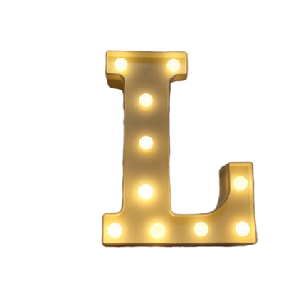 Luminous Number Lamp Alphabet Letter LED Lights Birthday Valentine's Day Wedding Party Decor 0-9 Digital A-Z Letters Night Light