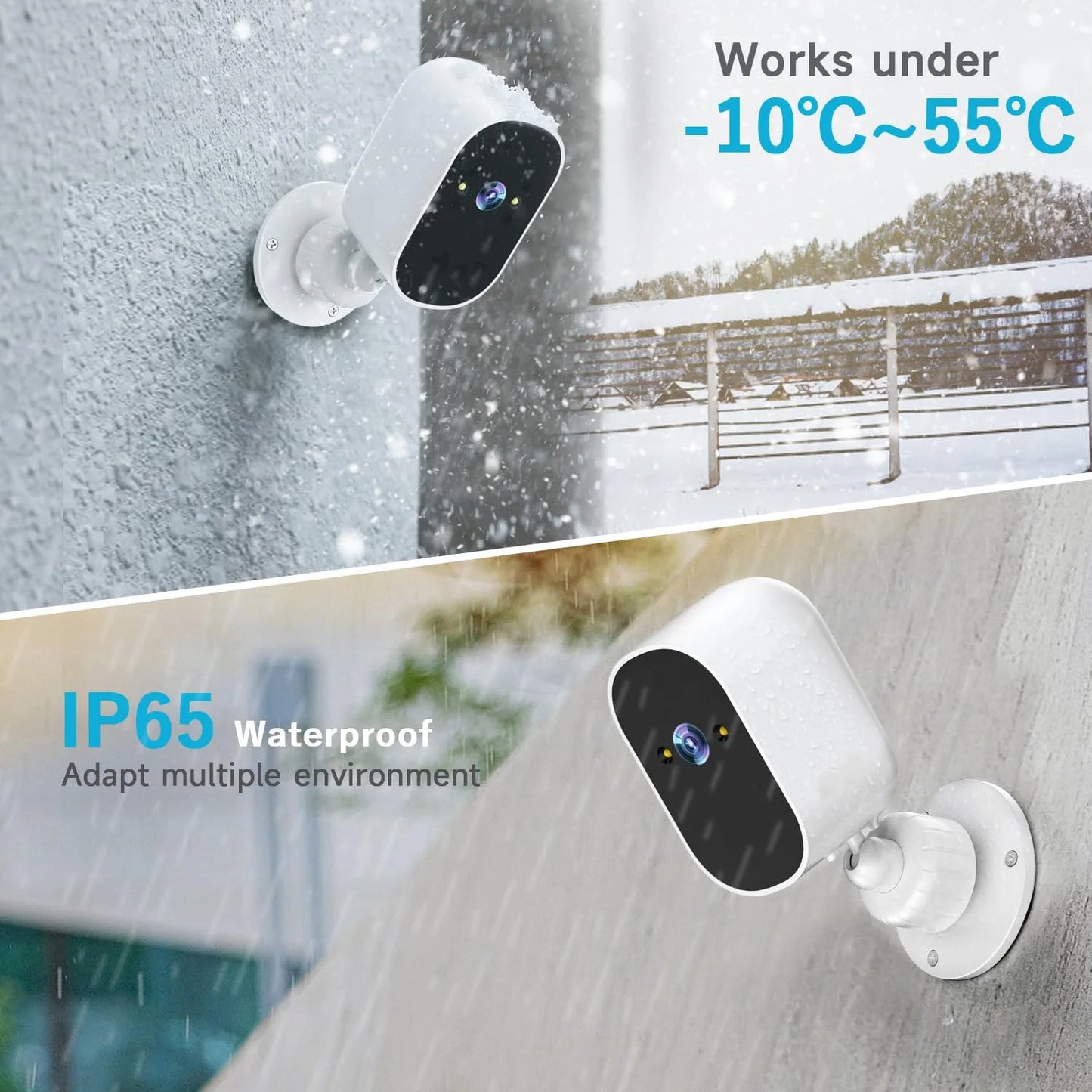 1080P WiFi Solar Camera Outdoor Wireless Solar Battery Powered Security Camera PIR Motion Alarm TF Cloud Audio Night Vision