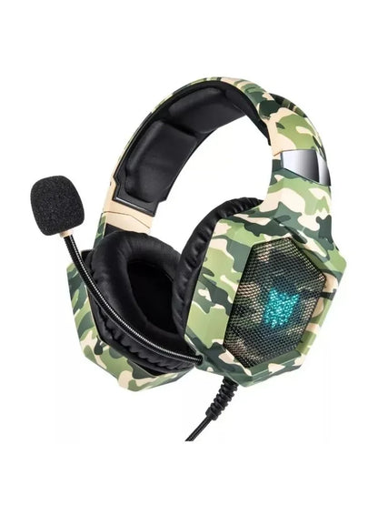 Onikuma Gaming Headset w/Mic - Noise-Cancelling Mic, 7.1 Surround Sound, RGB Lights - PS5/PS4/Xbox/PC - Over-Ear Wired (3.5mm)