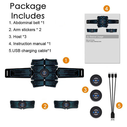 EMS Abdominal Muscle Stimulator Electric Massager for Home Gym Fitness Core Strength Trainer Hip Electroestimulador