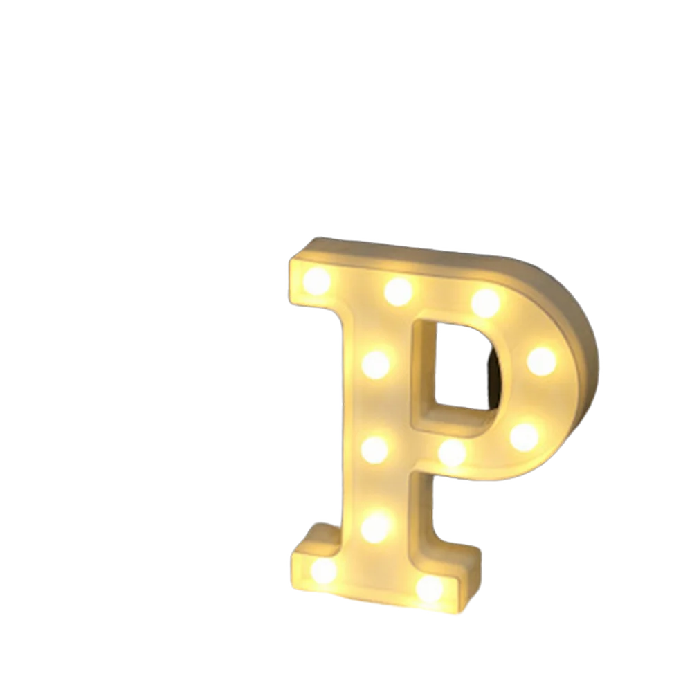 Luminous Number Lamp Alphabet Letter LED Lights Birthday Valentine's Day Wedding Party Decor 0-9 Digital A-Z Letters Night Light
