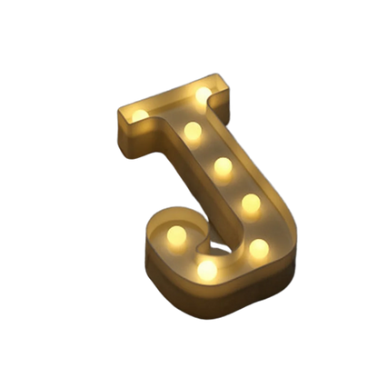 Luminous Number Lamp Alphabet Letter LED Lights Birthday Valentine's Day Wedding Party Decor 0-9 Digital A-Z Letters Night Light