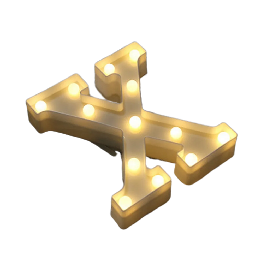 Luminous Number Lamp Alphabet Letter LED Lights Birthday Valentine's Day Wedding Party Decor 0-9 Digital A-Z Letters Night Light