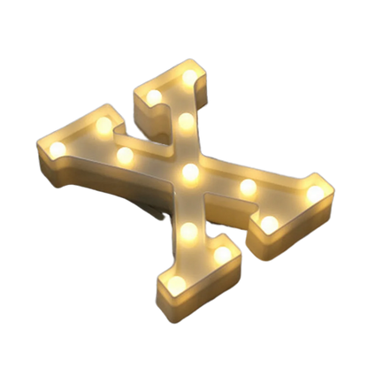 Luminous Number Lamp Alphabet Letter LED Lights Birthday Valentine's Day Wedding Party Decor 0-9 Digital A-Z Letters Night Light