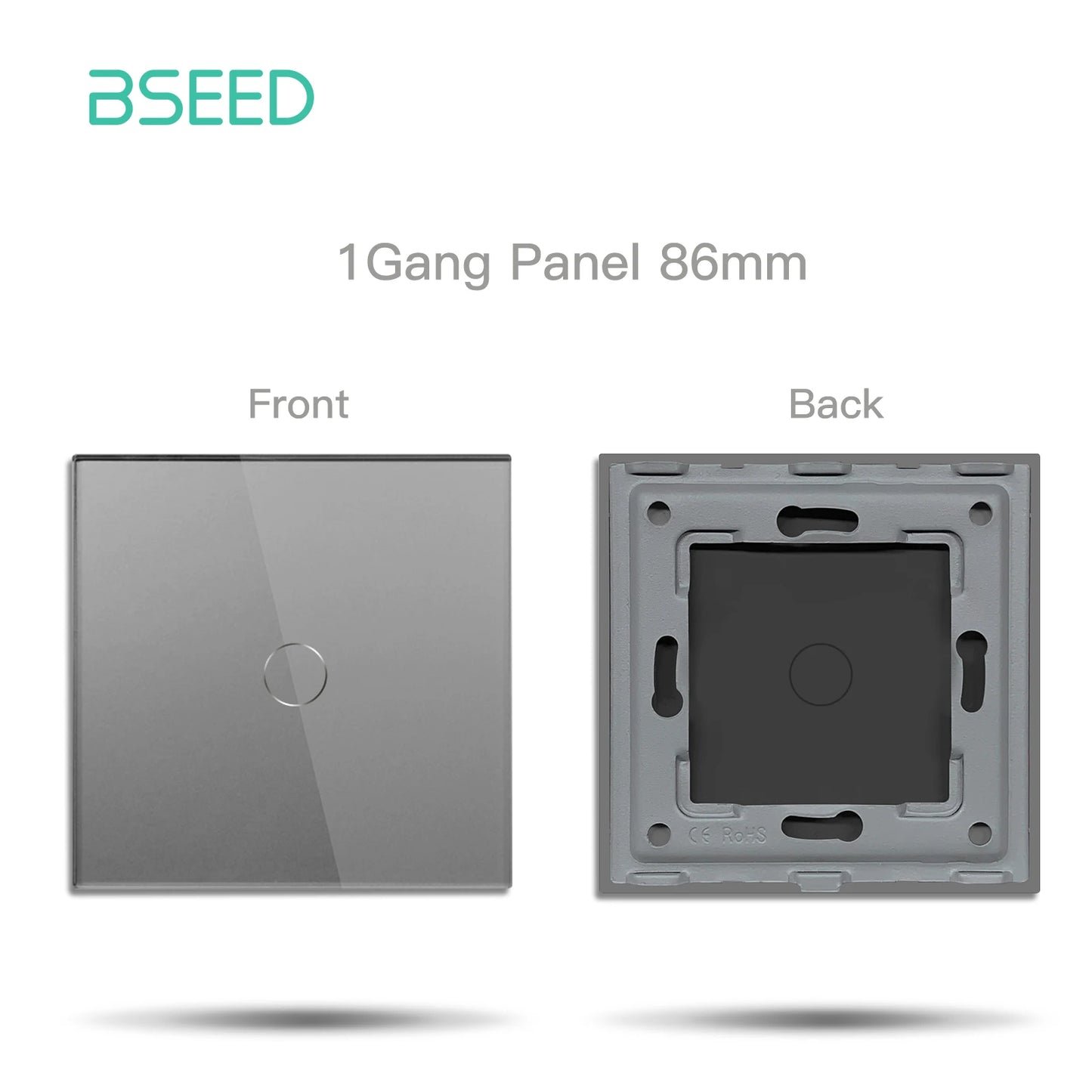 BSEED Zigbee Smart Switch 1/2/3Gang Touch Light Switch 2Way Function Part Smart Home Tuya Alexa Control Without Glass Panel