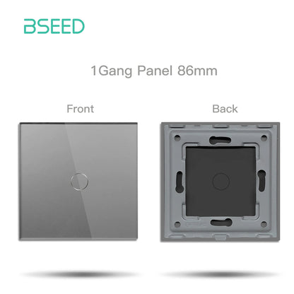 BSEED Zigbee Smart Switch 1/2/3Gang Touch Light Switch 2Way Function Part Smart Home Tuya Alexa Control Without Glass Panel