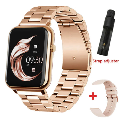 Gfordt Smart Watch Men Women 1.69" HD Screen Bracelet Waterproof Weather Heart Rate Monitoring Sleep Detection SmartWatch