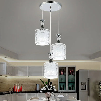 Modern Minimalist Metal Art LED Pendat Lights Dining Table Kitchen Home Hanging Lamp Decor Restaurant Hotel Commercial Lighting