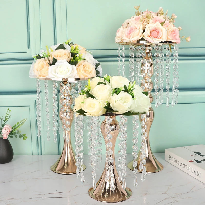 1pc Artificial Flowers Plastic Rose Ball Silk Fake Flower Floral  Wedding Birthday Party Centerpiece Table Arrangements Decor