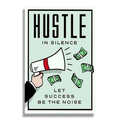 1pc frameless Canvas Phenomenal Level Wall Art Monopoly Money Inspirational HD Canvas Poster Prints Living Room Bedroom Home Dec