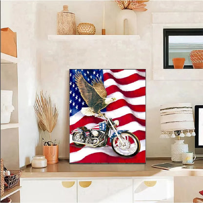 2026 New style Eagle Cross Stitch Kit DIY Embroidery Home Wall Decor Gift Handmade Material Frameless Semi-Finished