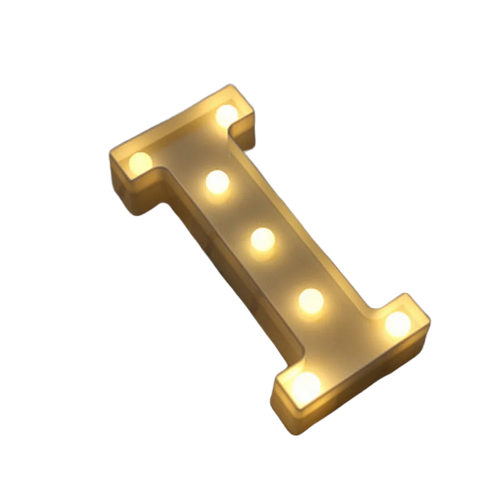 Luminous Number Lamp Alphabet Letter LED Lights Birthday Valentine's Day Wedding Party Decor 0-9 Digital A-Z Letters Night Light
