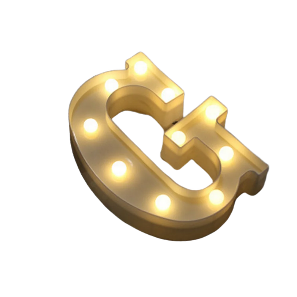 Luminous Number Lamp Alphabet Letter LED Lights Birthday Valentine's Day Wedding Party Decor 0-9 Digital A-Z Letters Night Light
