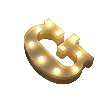 Luminous Number Lamp Alphabet Letter LED Lights Birthday Valentine's Day Wedding Party Decor 0-9 Digital A-Z Letters Night Light