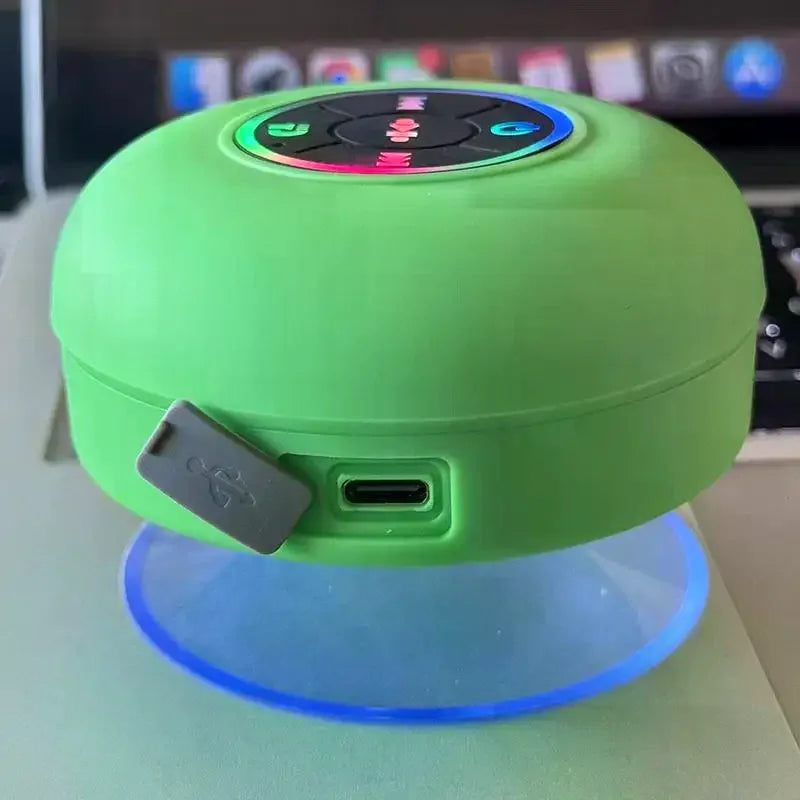 Loudspeaker Bluetooth Speaker Mini Shower Subwoofer Waterproof Handsfree With Suction Cup Mic For Bathroom Pool Beach Car Phone