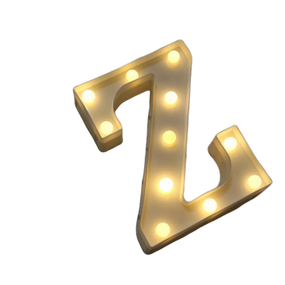 Luminous Number Lamp Alphabet Letter LED Lights Birthday Valentine's Day Wedding Party Decor 0-9 Digital A-Z Letters Night Light