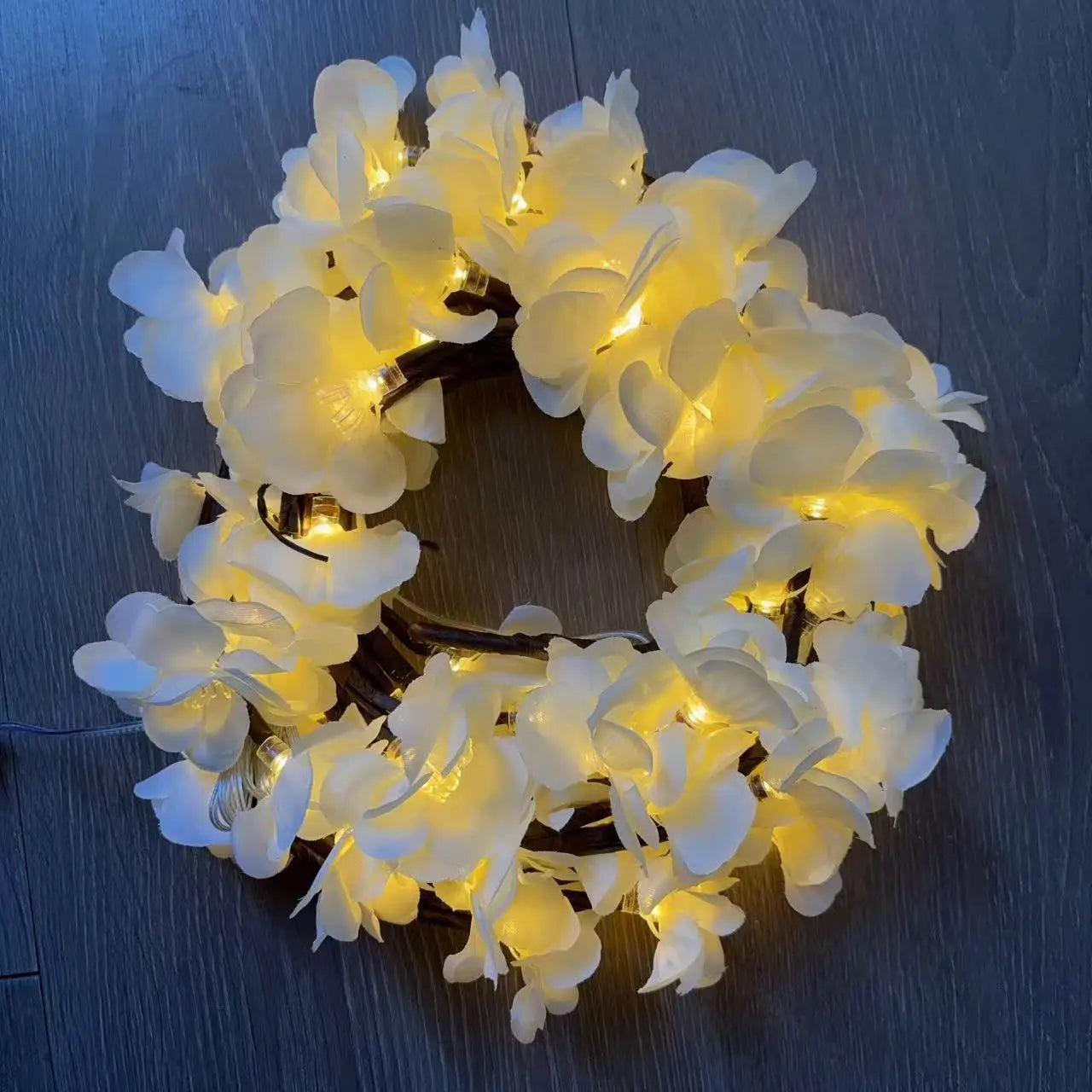 New LED Cherry Blossom Branch Vine Light Bendable Ambient Fairy Light for Wedding Garden Fence Wall Indoor Outdoor Decor