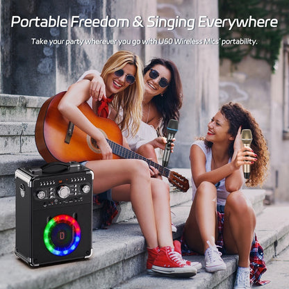 Wireless UHF Microphone Set - Karaoke Microphone | Tillmart