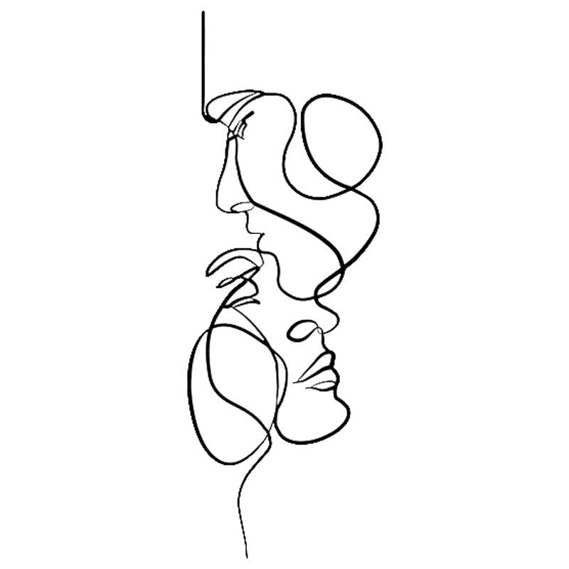 Modern Face Line Art Sculpture - Decor Piece | Tillmart