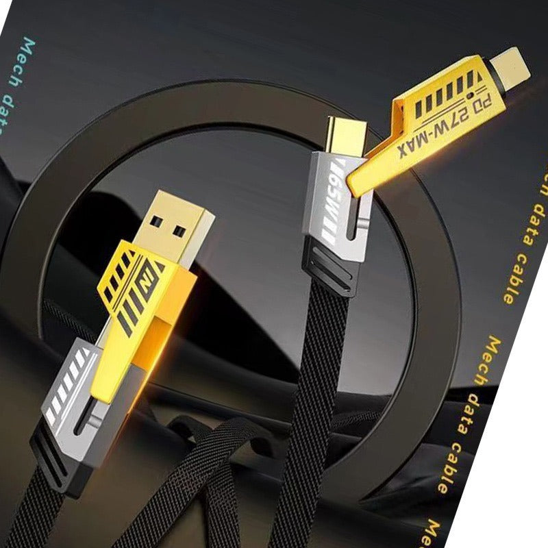 4-in-1 Fast Charging Cable PD 27W | Tillmart