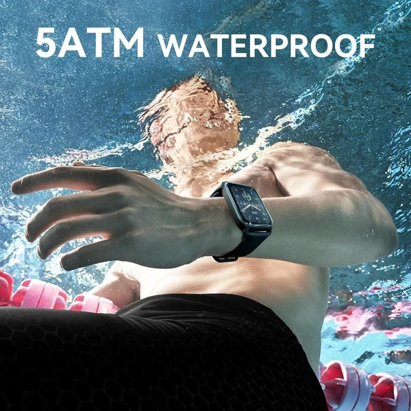 Alexa Smartwatch for Men - Fitness Tracker, 100 Sport Modes, 5ATM Waterproof, Heart Rate & Sleep Monitor