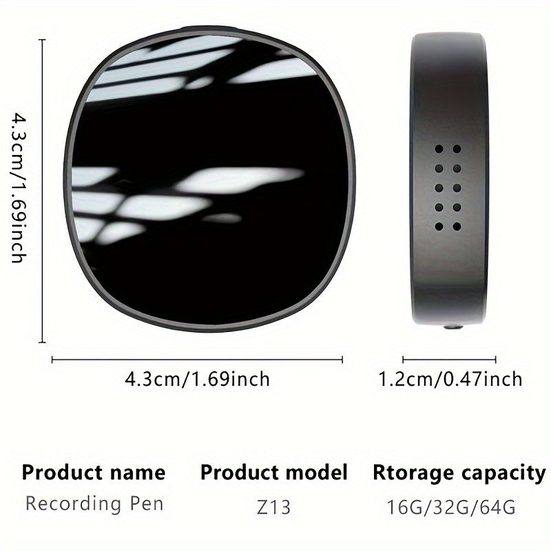 Mini Voice Recorder Magnet - 30H Audio Recording | Tillmart