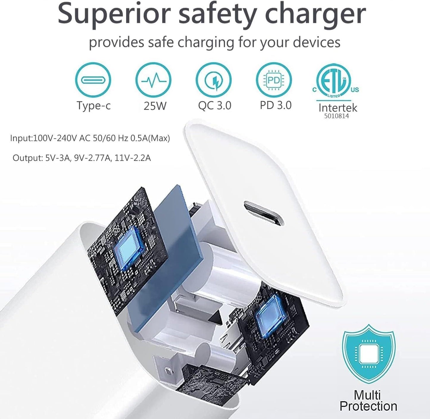 Fast Charger 2-Pack with Lightning Cable | Tillmart