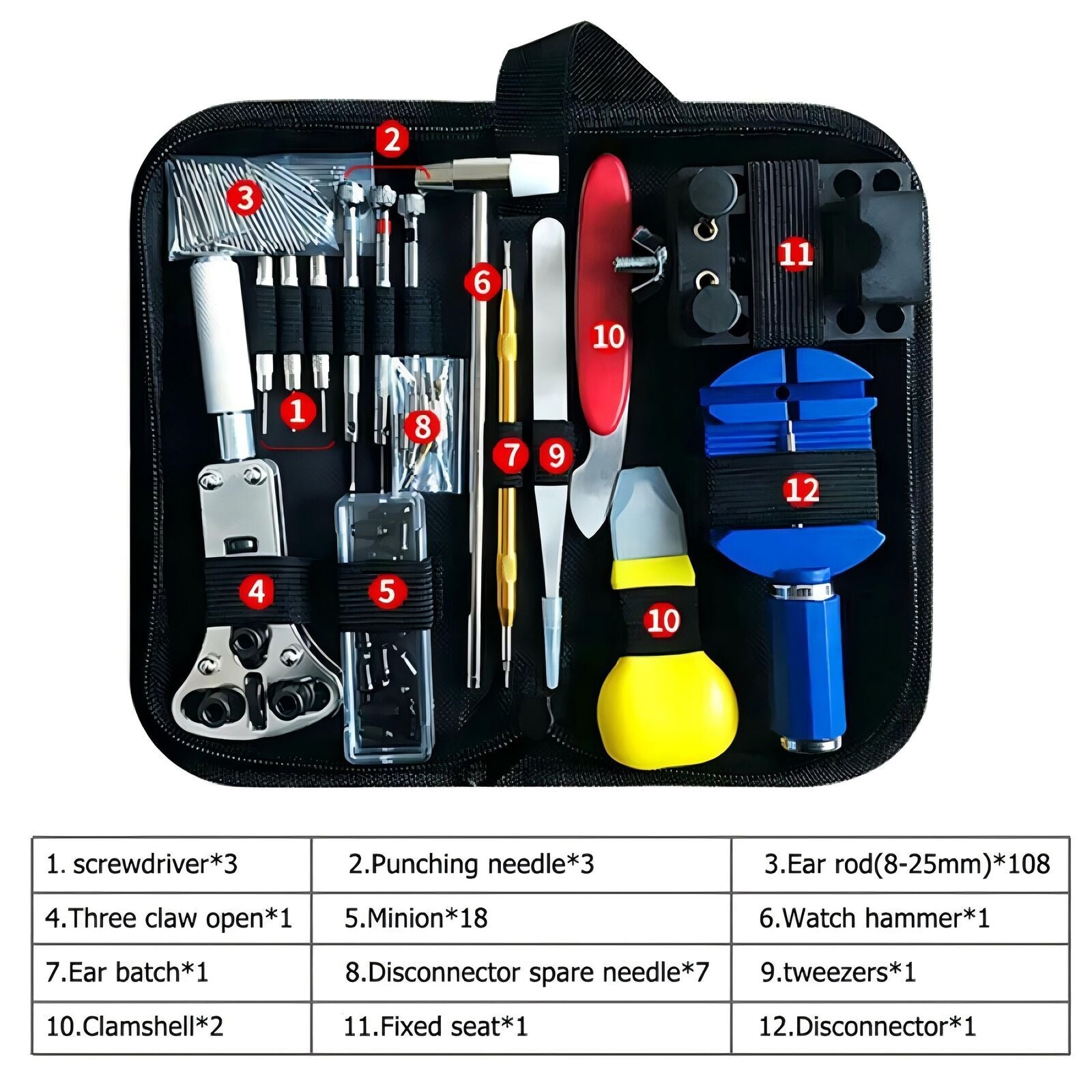 147-Piece Watch Repair Tool Kit & Case Opener | Tillmart