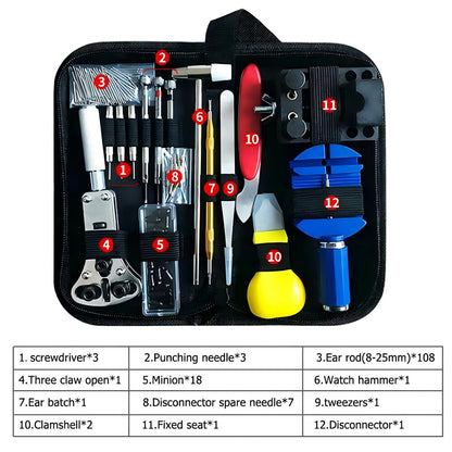 147-Piece Watch Repair Tool Kit & Case Opener | Tillmart